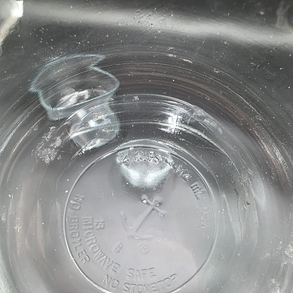 Anchor Hocking Clear Glass Nesting Mixing Prep Bowl Set Round Made in USA 8pc - Picture 6 of 7